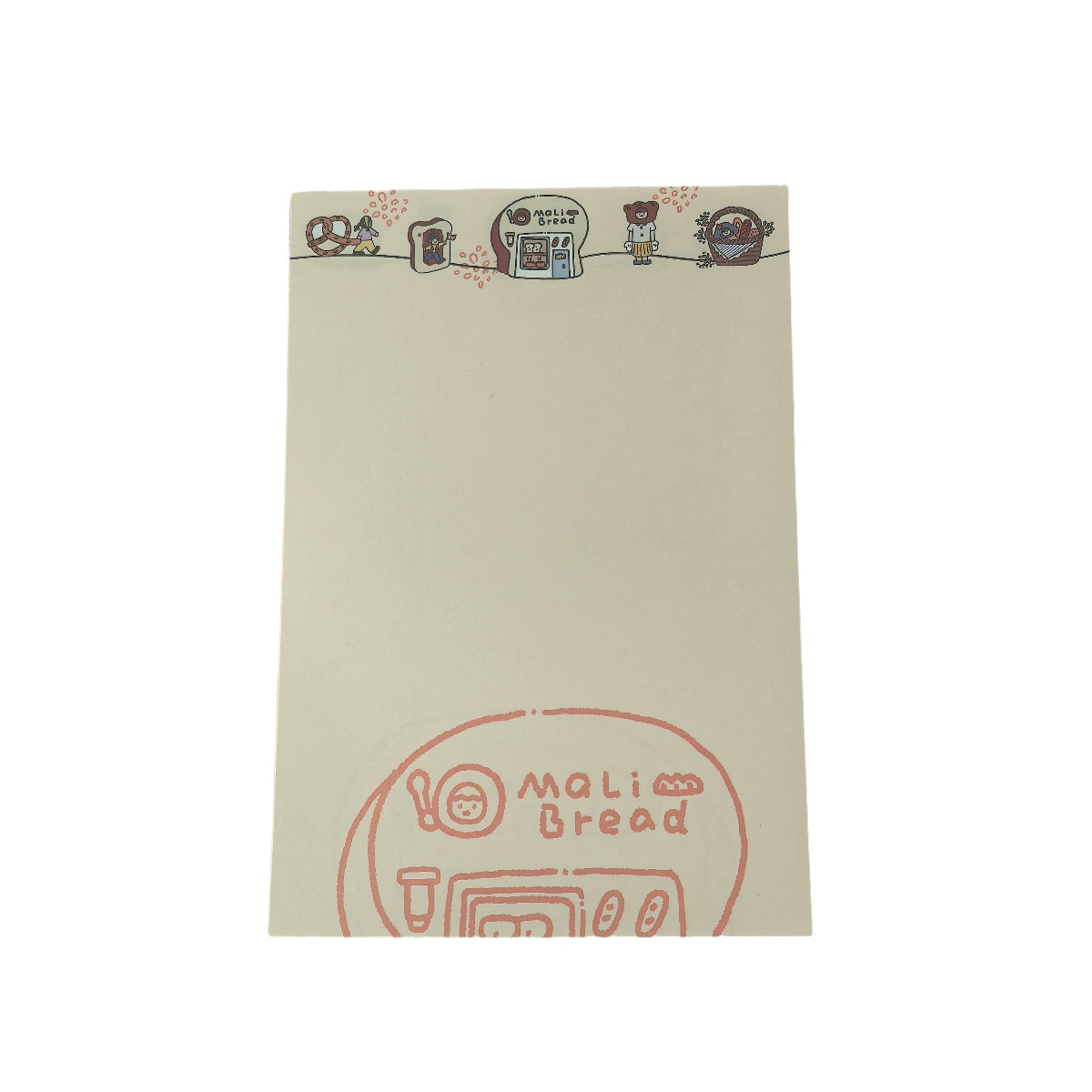 B6 Memo Pad 50'S Blank Notes - Bakery Café