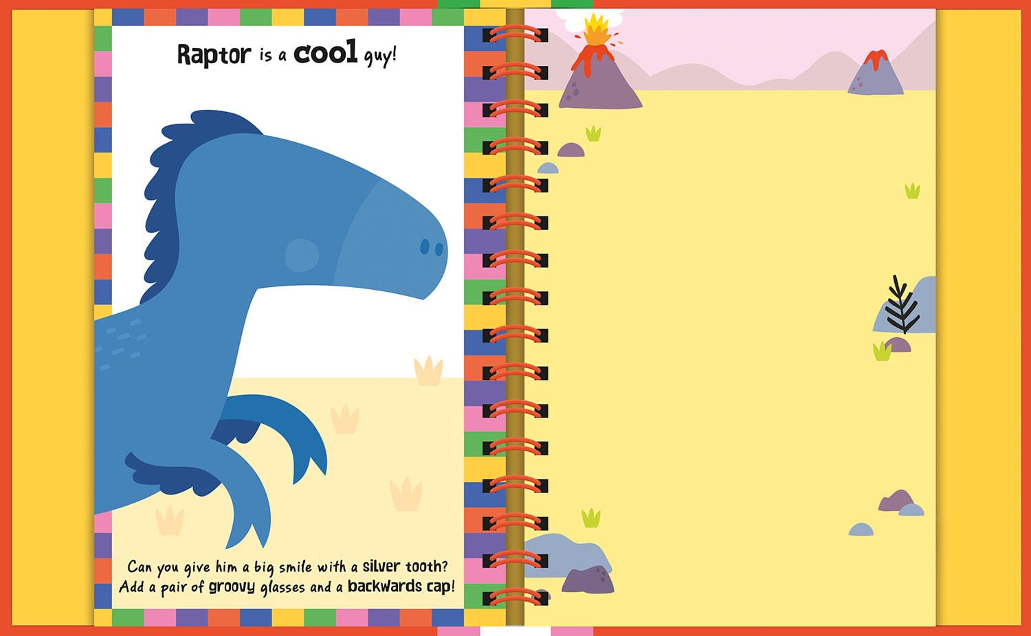 Wipe-Clean Sticker Funny Faces Dinosaurs (Hardcover)