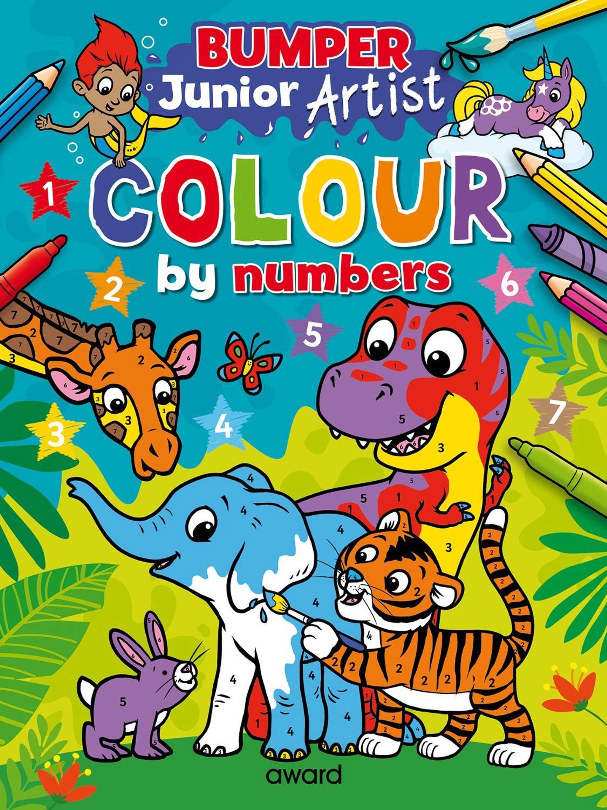 Junior Artist Bumper Colour By Numbers (Paperback)