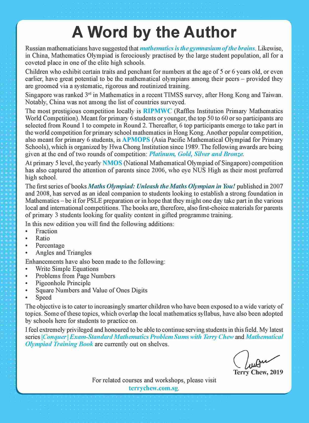 Maths Olympiad Intermediate (Primary 4&5, suitable for 10-12 years old)