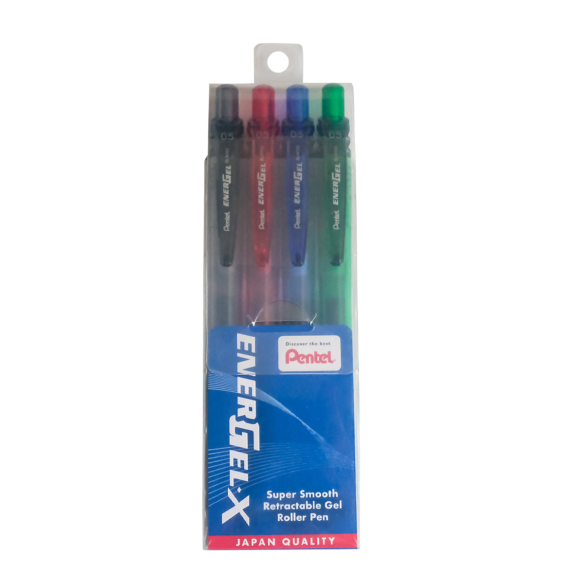 PENTEL Energel-X R.Gel Rollr Pen0.5Mm4P