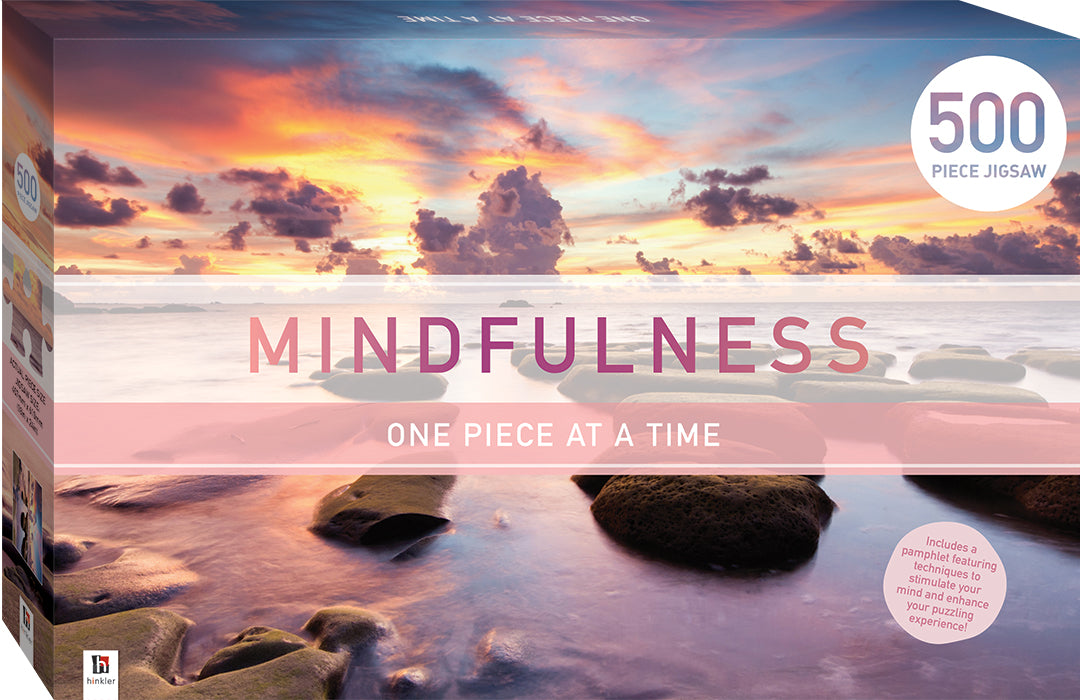HINKLER MINDFULNESS 500 PIECE JIGSAW PUZZLE: ONE PIECE AT A TIME