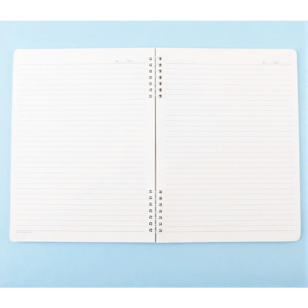 Sanrio Kuromi B5 2-tier Spiral Notebook, Purple