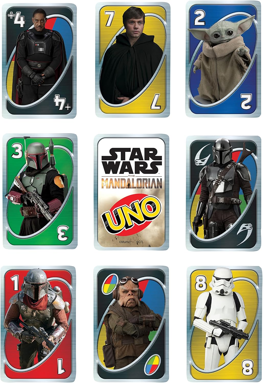 MATTEL UNO STAR WARS THE MANDALORIAN