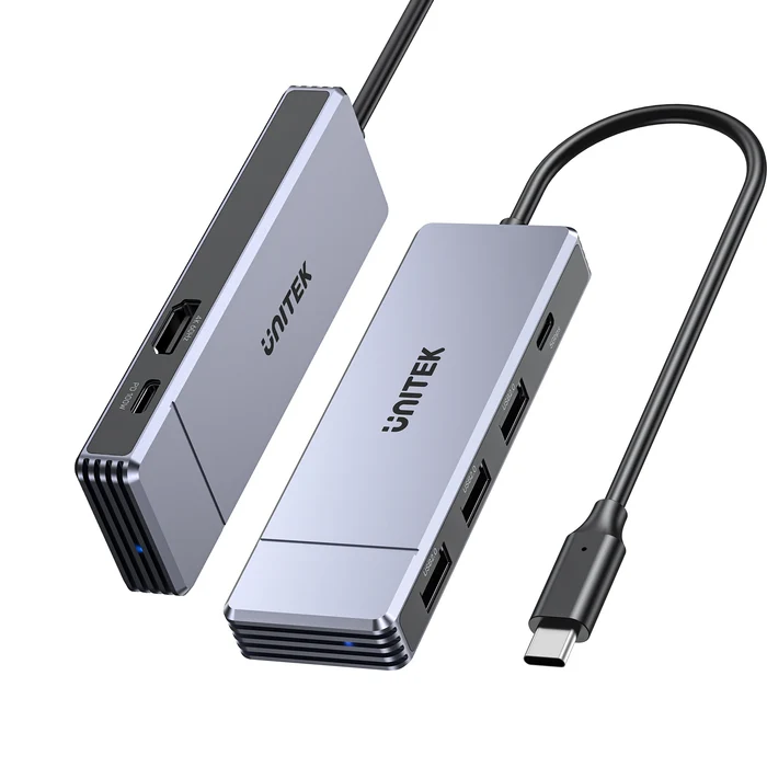 Unitek H1341AGY01 Omni H6+ 6-in-1 USB-C Hub with PD 100W