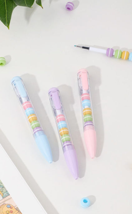 0.5mm Macaron Bead Gel Pen – Assorted Colour