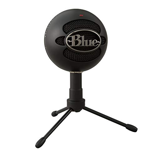 Logitech for Creators BlueSnowball ICE Microphone for PC and Mac with Cardioid Condenser Mic Capsule Adjustable Desktop Stand & USB Cable - Black