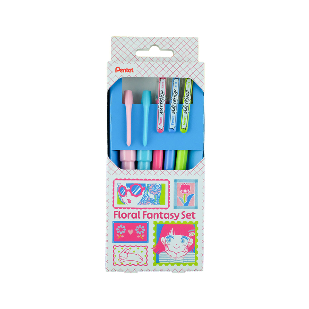 PENTEL MATTEHOP Gel Pen (Floral Fantasy Set)