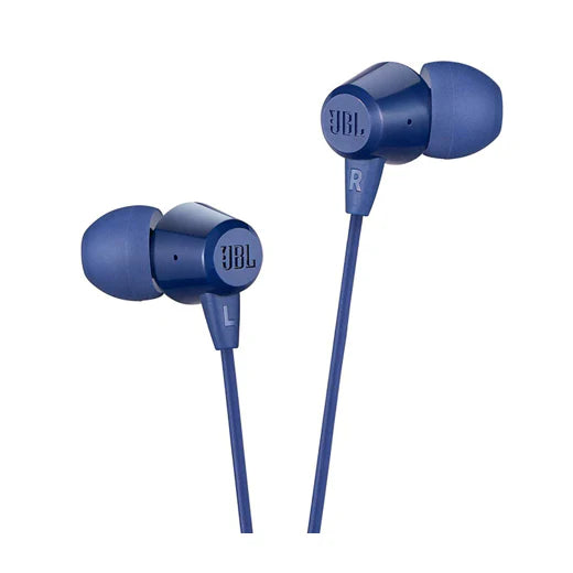 JBL C50HI In-Ear Headphones with Microphone Blue