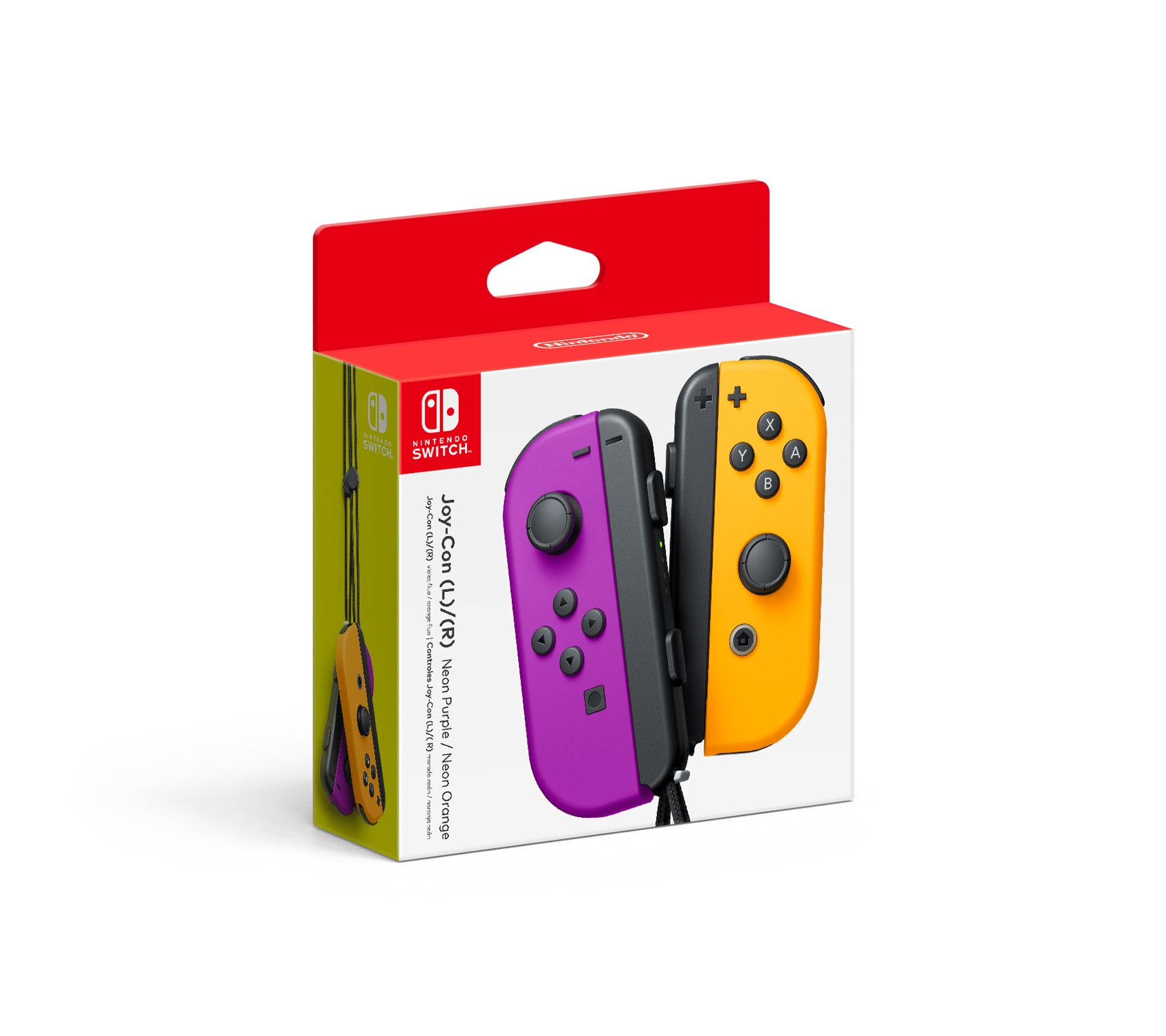 Nintendo Switch Joy-Con Pair Neon Purple and Neon Orange