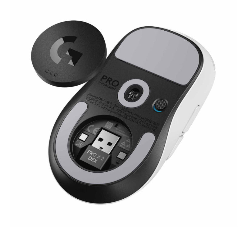 Logitech G Pro X Superlight 2 DEX Wireless Gaming Mouse (White)