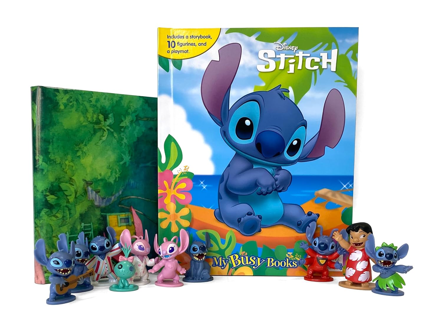 Disney Stitch: With Storybook, 10 Figurines And A Playmat (My Busy Books) Novelty Book – Picture Book