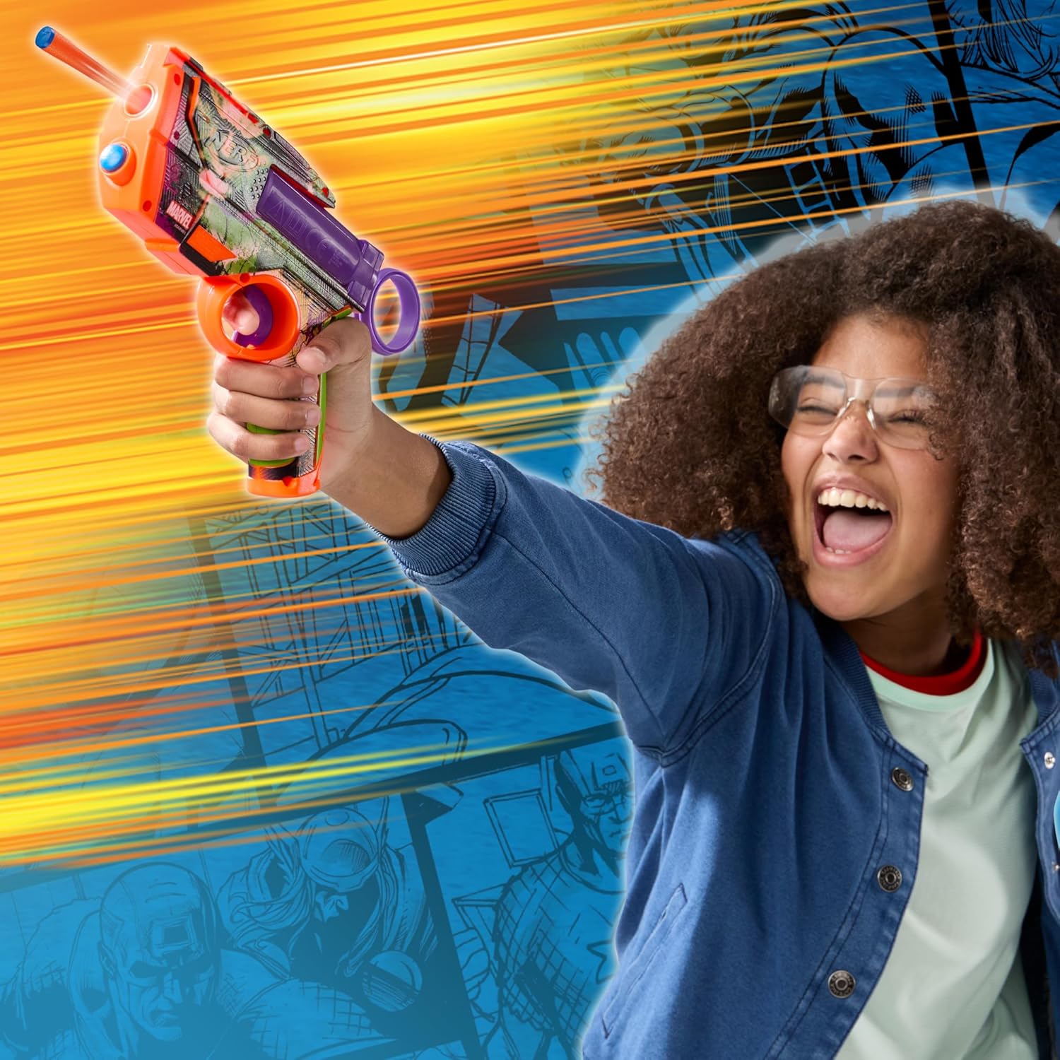 HASBRO NERF MARVEL HULK DART BLASTER