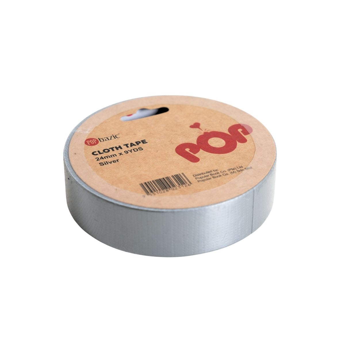 Pop Bazic Cloth Tape 24mm x 9 Yards - Silver