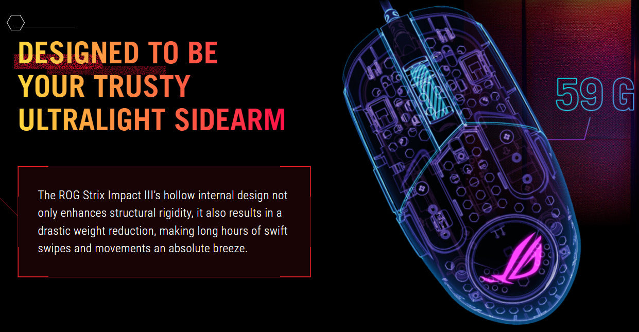 Asus Rog Strix Impact III RGB Gaming Mouse