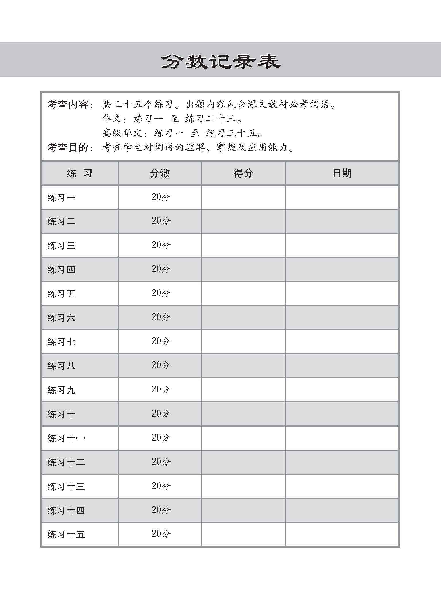 Primary - A Handbook Of Vocabulary With Exercises [Chinese / Higher Chinese] - 2nd Edition / 小学华文/高级华文 必考词语 教材与练习 