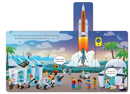 LEGO® City Space Mission: A Push, Pull And Slide Book (LEGO® City Push Pull And Slide Books) – Board Book 