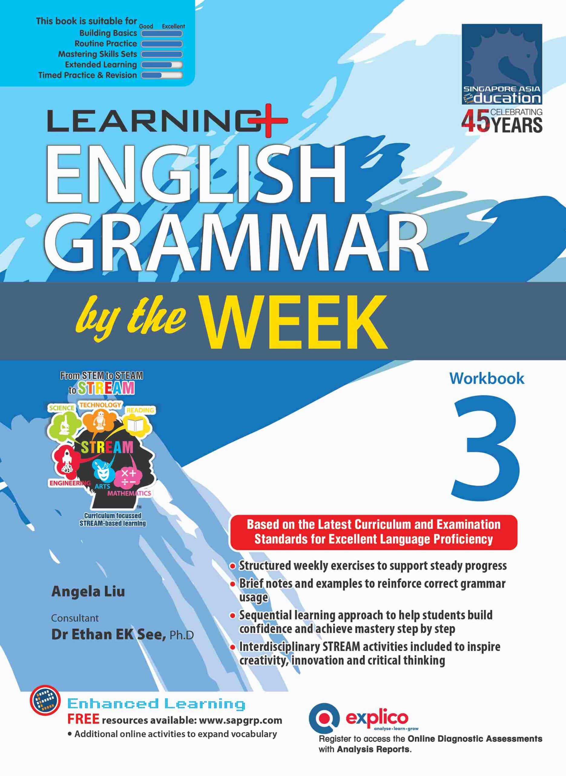 Learning+ English Grammar by the Week Workbook 3