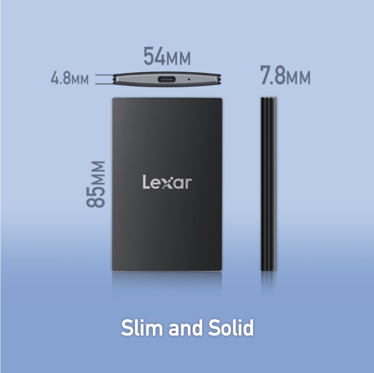Lexar® SL500 1TB Portable SSD (LSL500X001T-RNBNG) – Popular Book