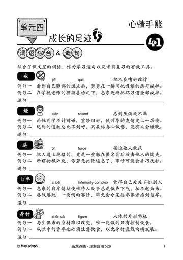Secondary 2B  画龙点睛-理解应用 (快捷华文)