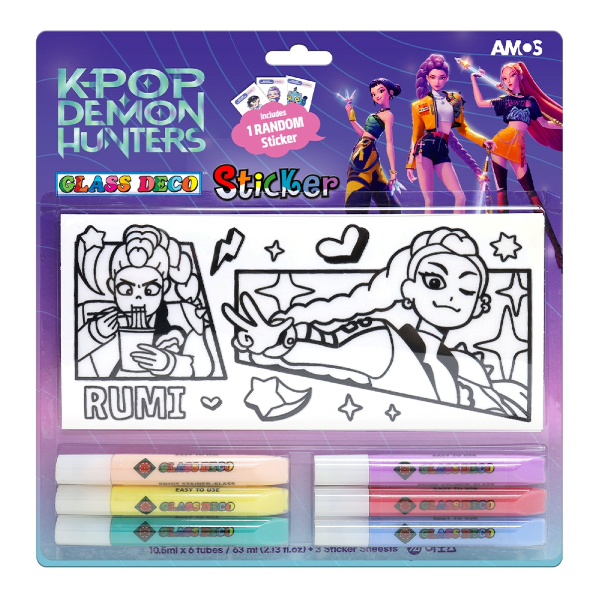 AMOS Glass & Sun Deco Set – K-POP Demon Hunters KDH-05