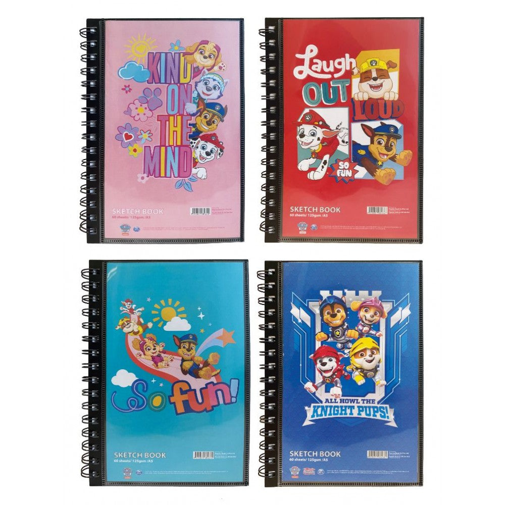 PAW PATROL SKETCH BOOK A5 60 SHEETS 125GSM - KIND ON THE MIND