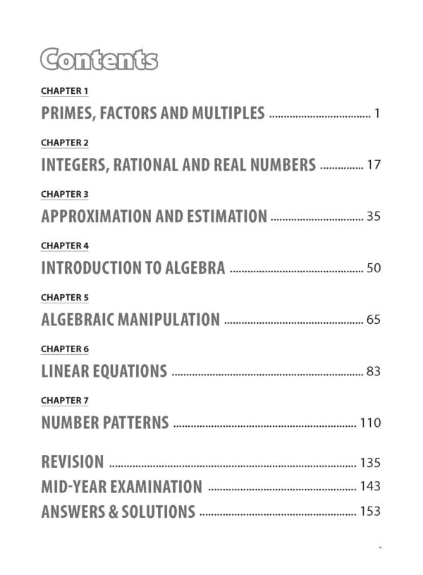 Challenge Yourself Secondary One Mathematics Book A (New Edition)