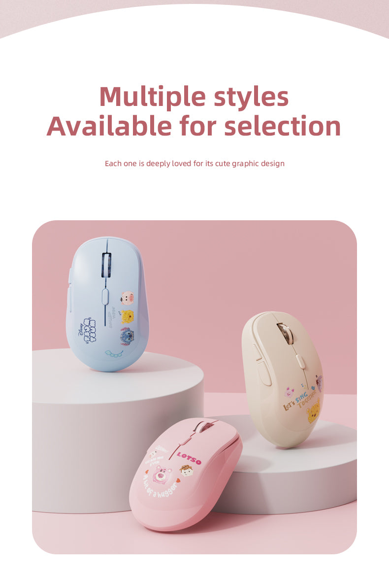 Disney Qs-ms01 Dual-Mode Mouse (Wireless /Bluetooth) Winnie