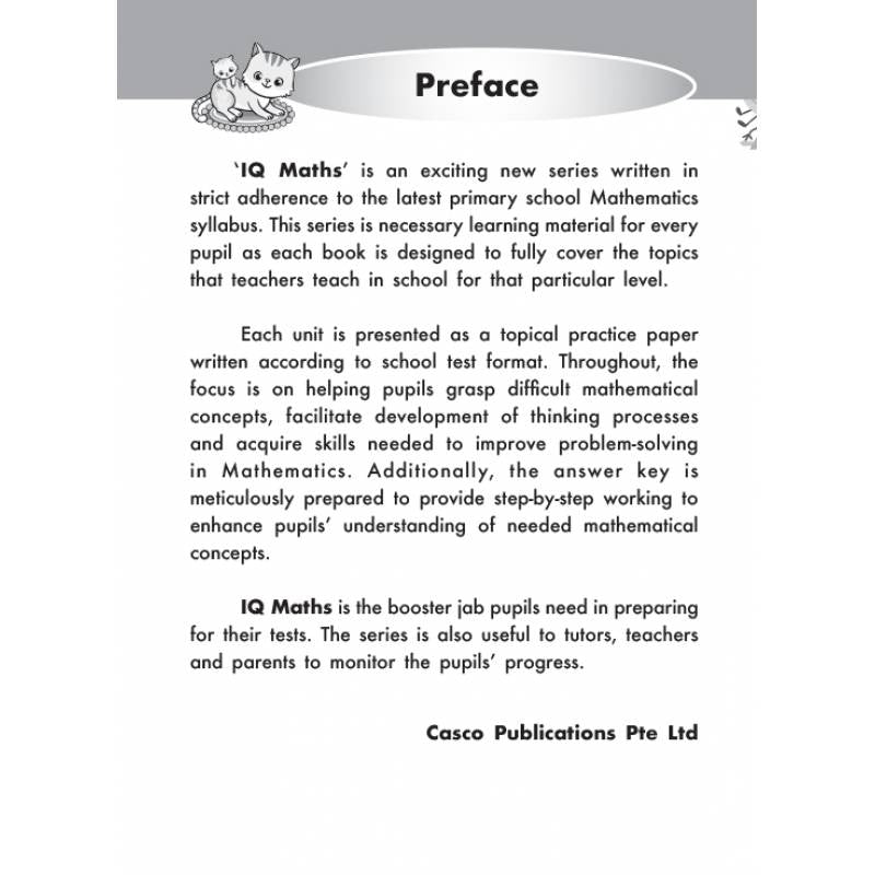 Primary 1 IQ Mathematics 