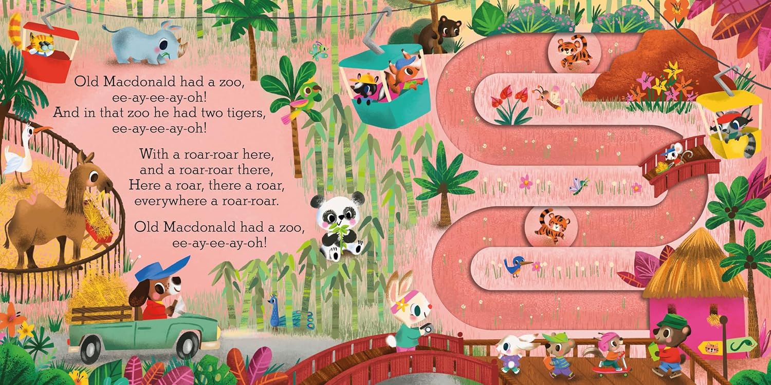 Old Macdonald Had A Zoo : A Nursery Rhyme Counting Book For Toddlers (Slide And Count) Board Book – Hardcover