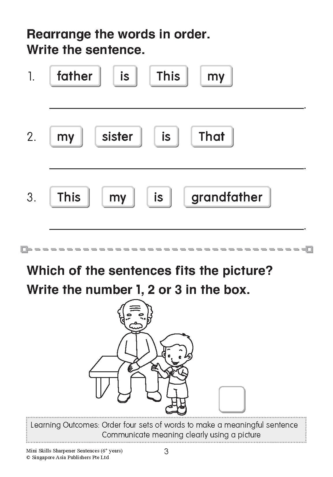 K2 - Mini Skills Sharpener SENTENCES (6+ Years)