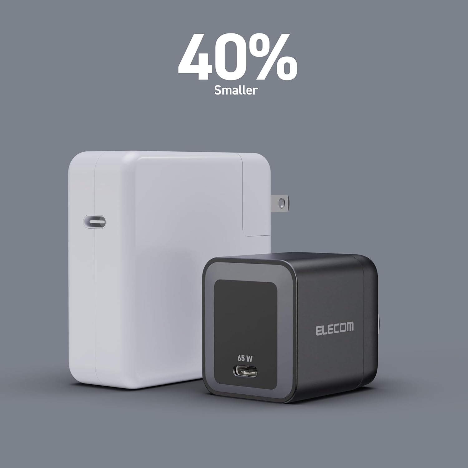 Elecom 65W USB-C GaN Wall Charger (2C1A)