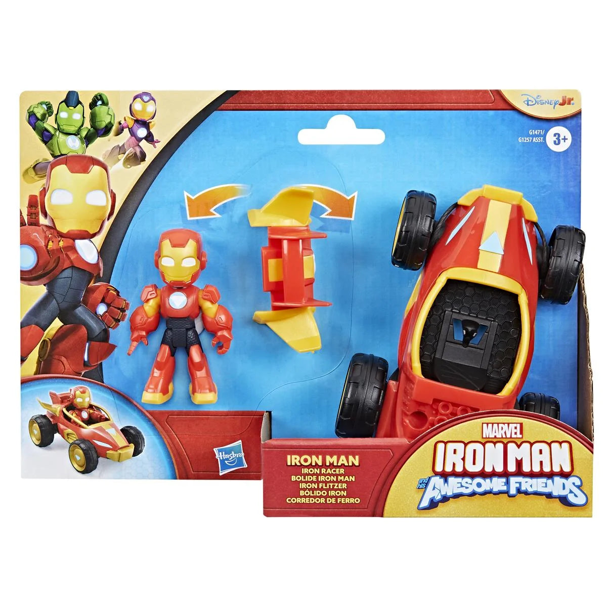HASBRO MARVEL IRON MAN AND HIS AWESOME FRIENDS ACTION FIGURES & VEHICLES - ASSORTED