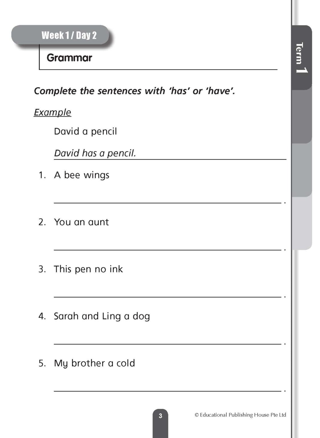 Primary 1 Daily Dose Of English 