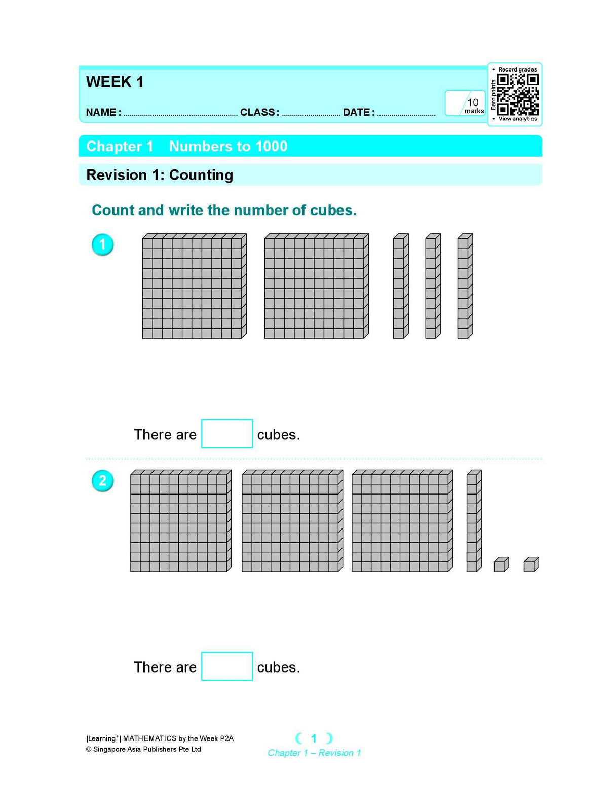 Learning+ Mathematics by the Week Primary 2A