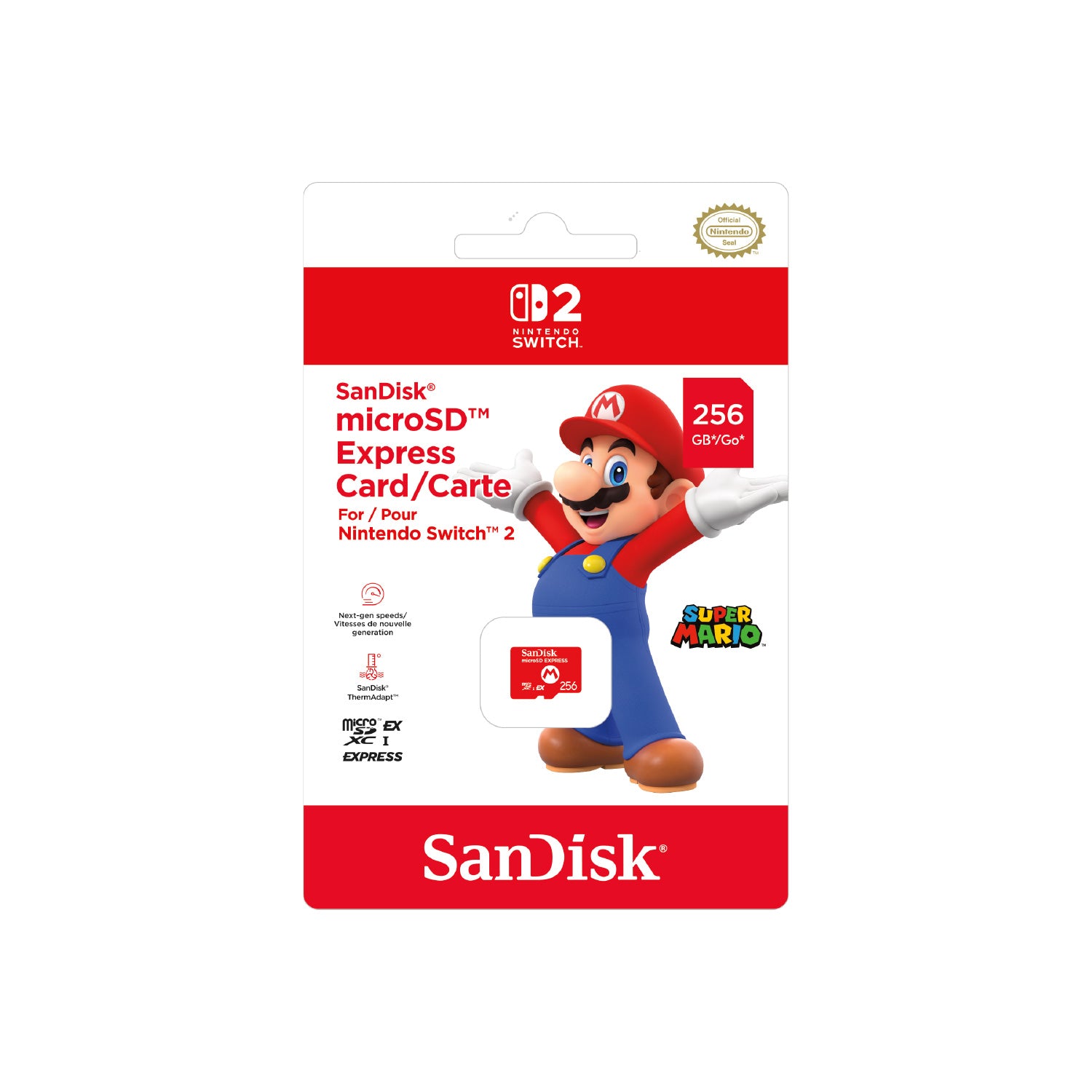 SanDisk microSD Express Card 256GB for Nintendo Switch 2