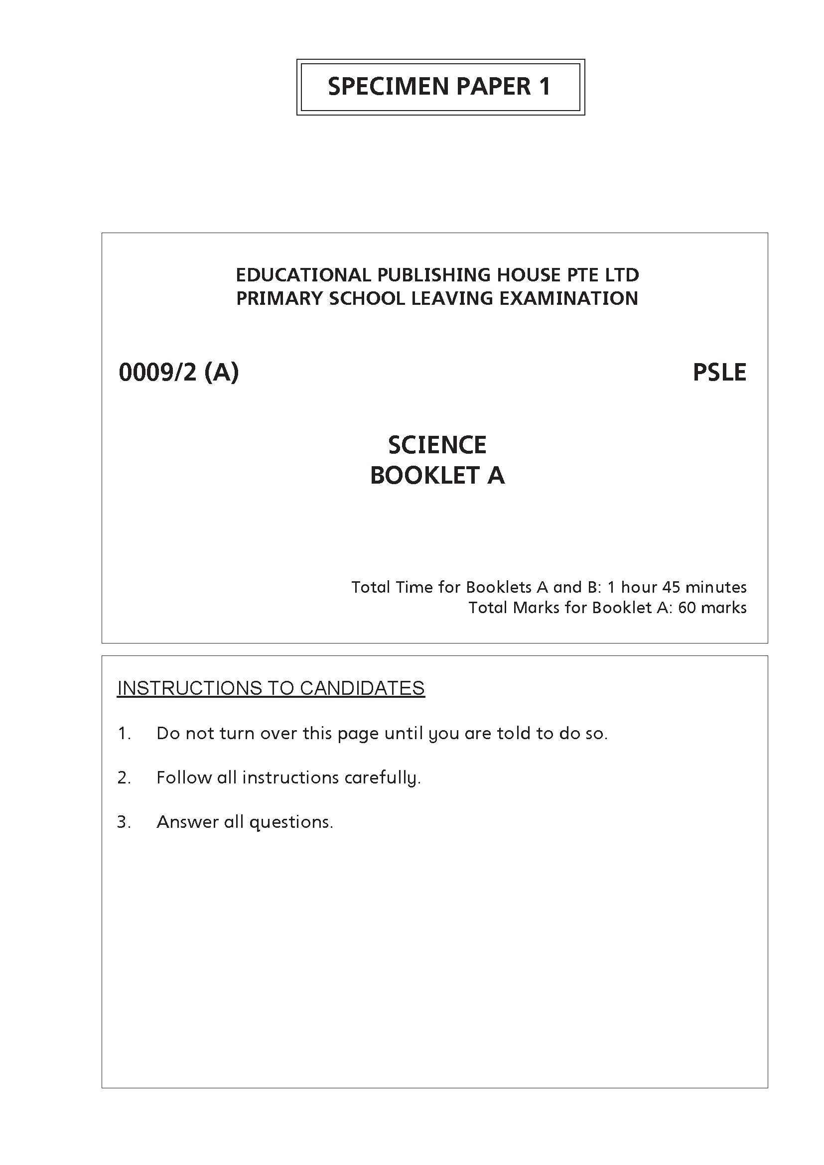 Preparing For PSLE Science