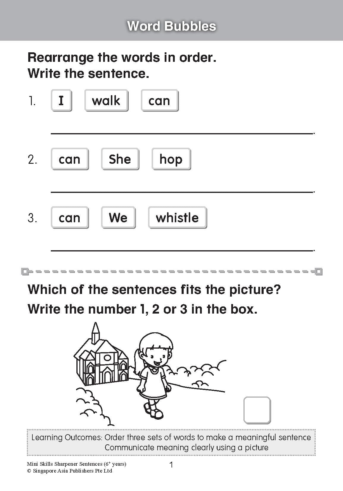 K2 - Mini Skills Sharpener SENTENCES (6+ Years)