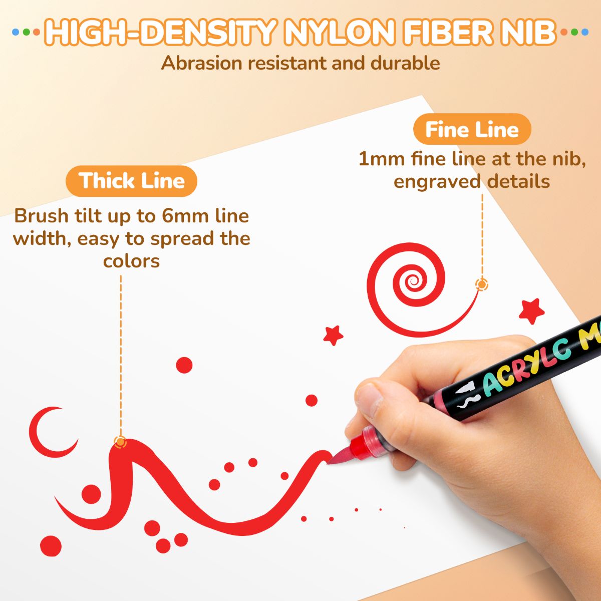 JOYCAT ACRYLIC PAINT MARKER 12 COLORS