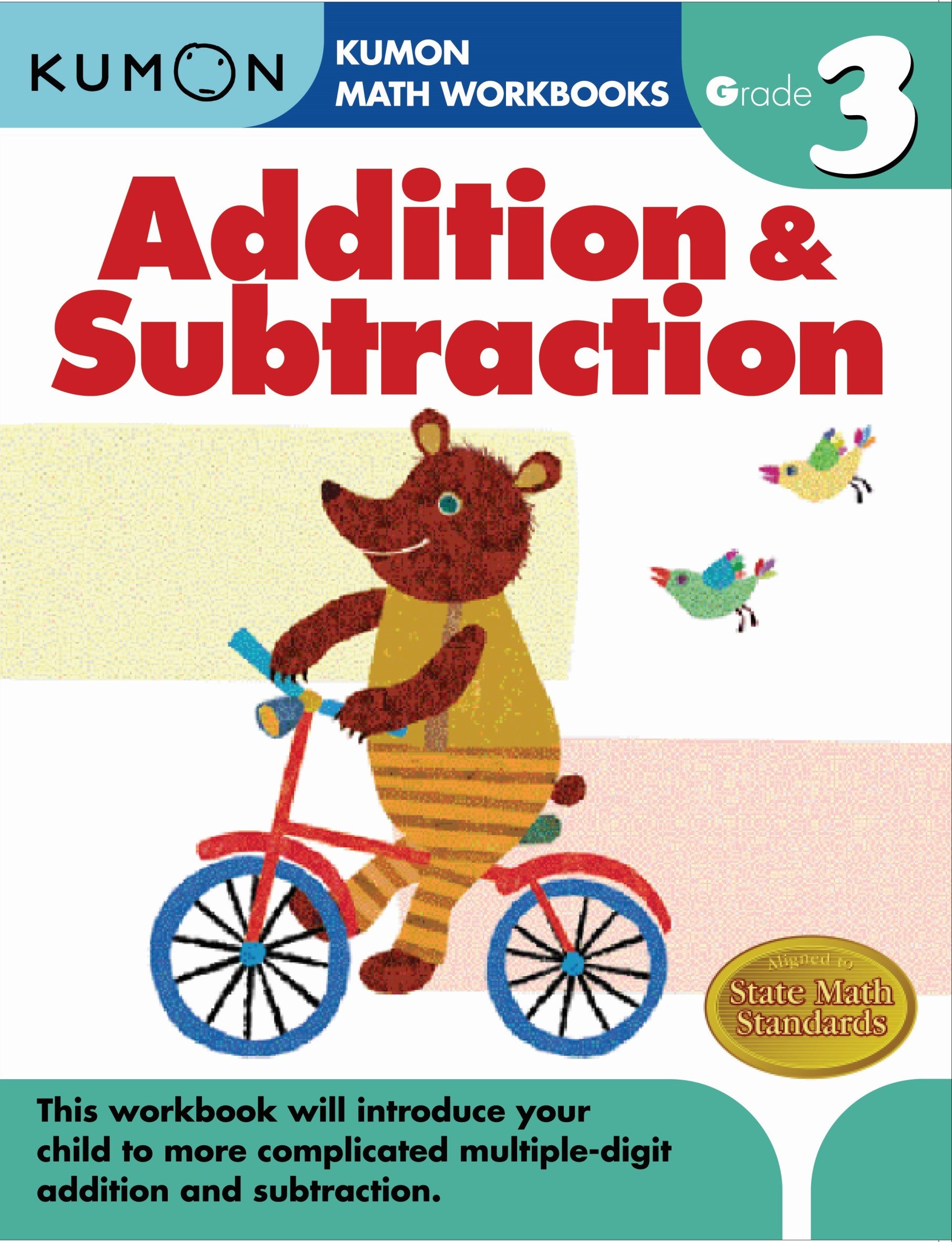Kumon: Math Workbooks Grade 3 Addition & Subtraction
