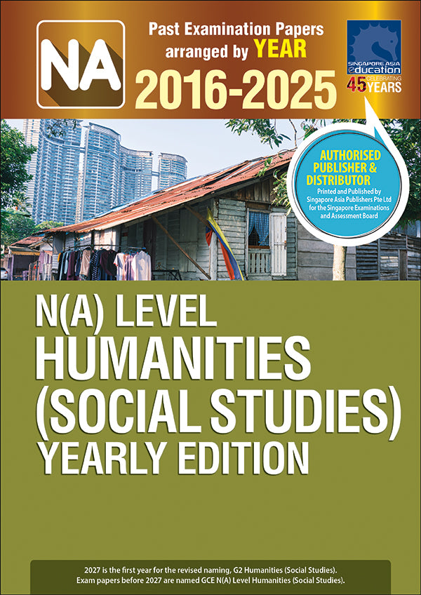  N(A)-Level Humanities (Social Studies) YE (2016-2025)