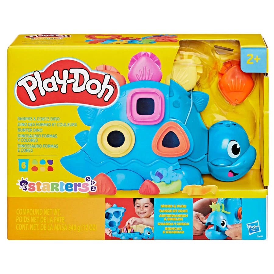 HASBRO PLAYDOH STARTERS SHAPES AND COLOURS DINOSAUR TOY