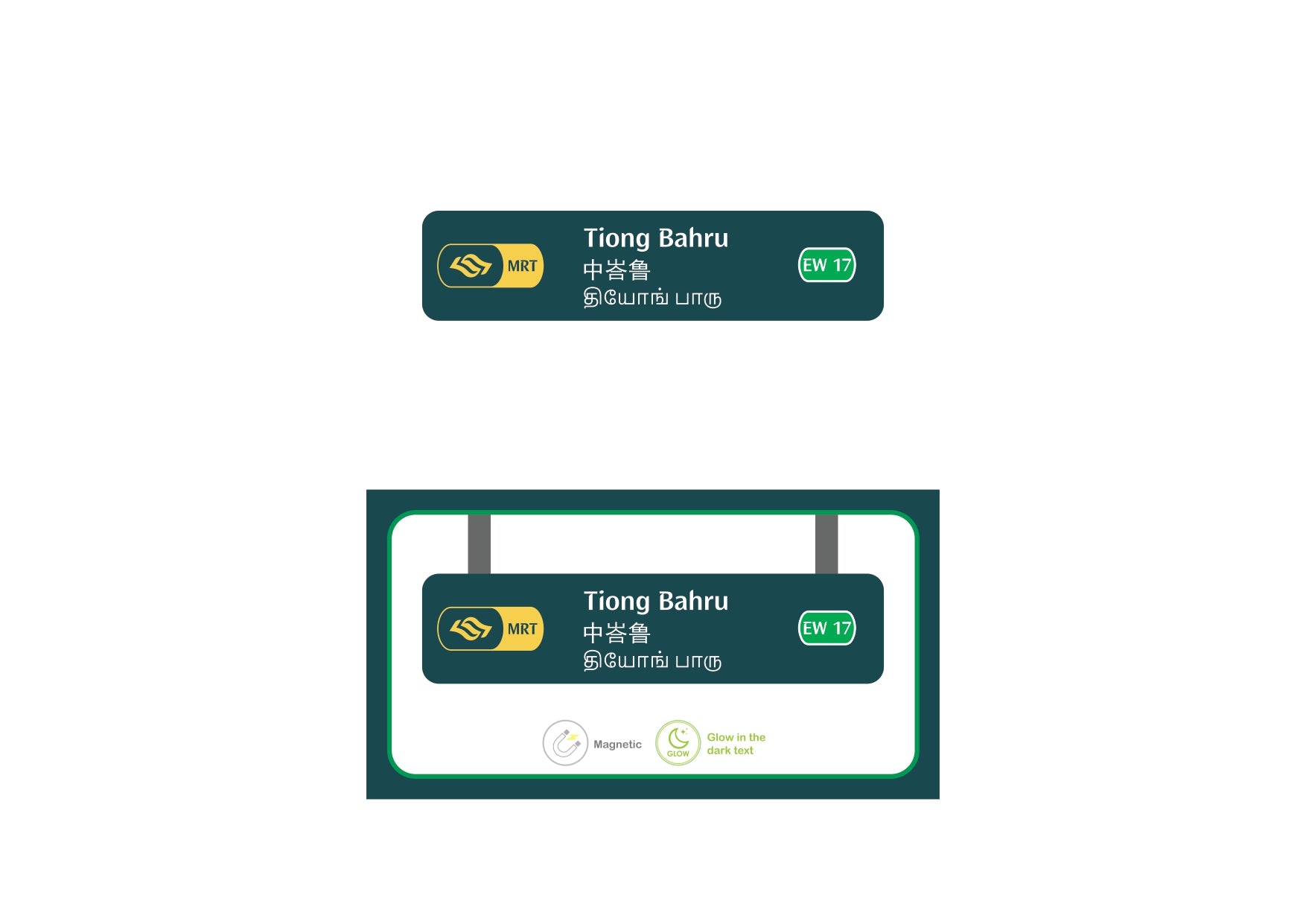  MRT Station Magnet – Tiong Bahru (EW17)