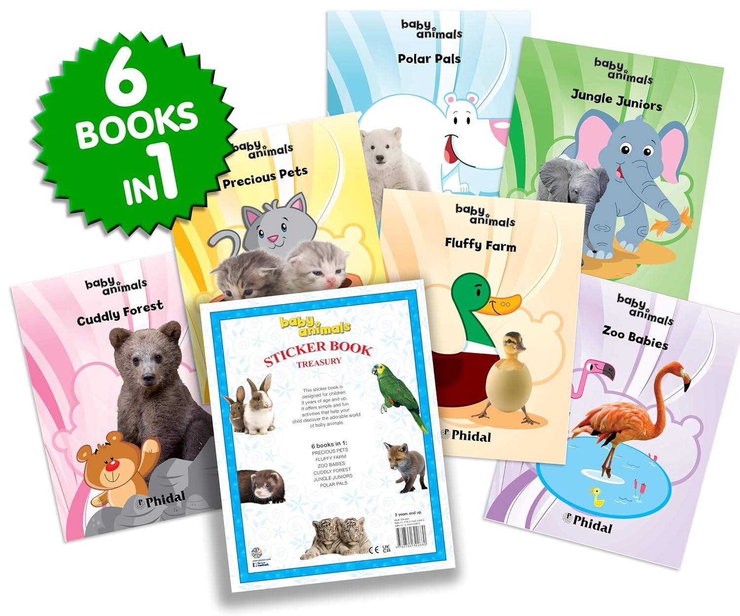 Phidal Baby Animals Sticker Book Treasury