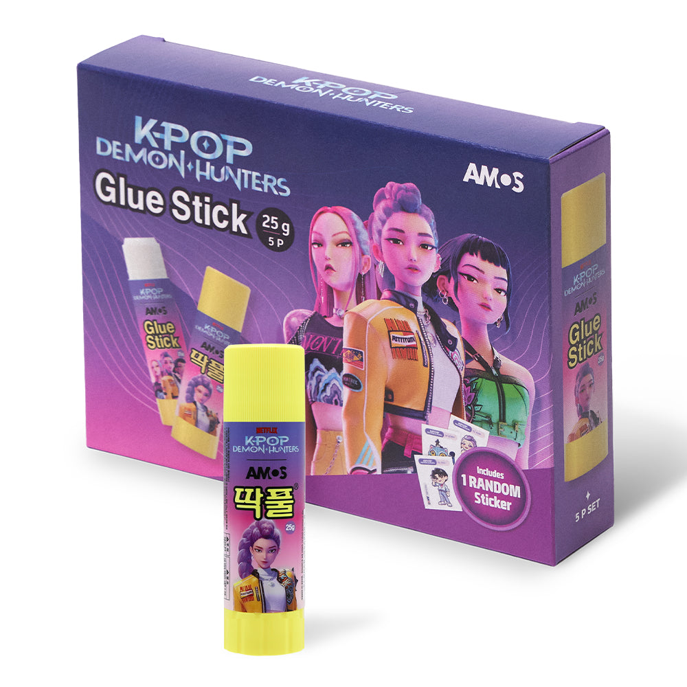  AMOS Glue Stick 25g × 5pcs – K-POP Demon Hunters KDH-02