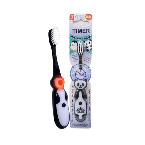B-BRITE PANDA & PANGUIN FLASHING TOOTHBR