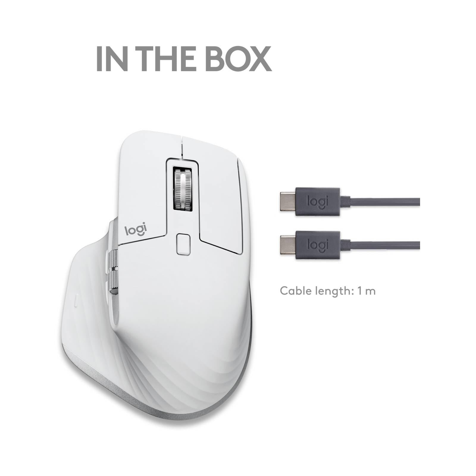 Logitech MX Master 3s Wireless Mouse for Mac - Pale Grey
