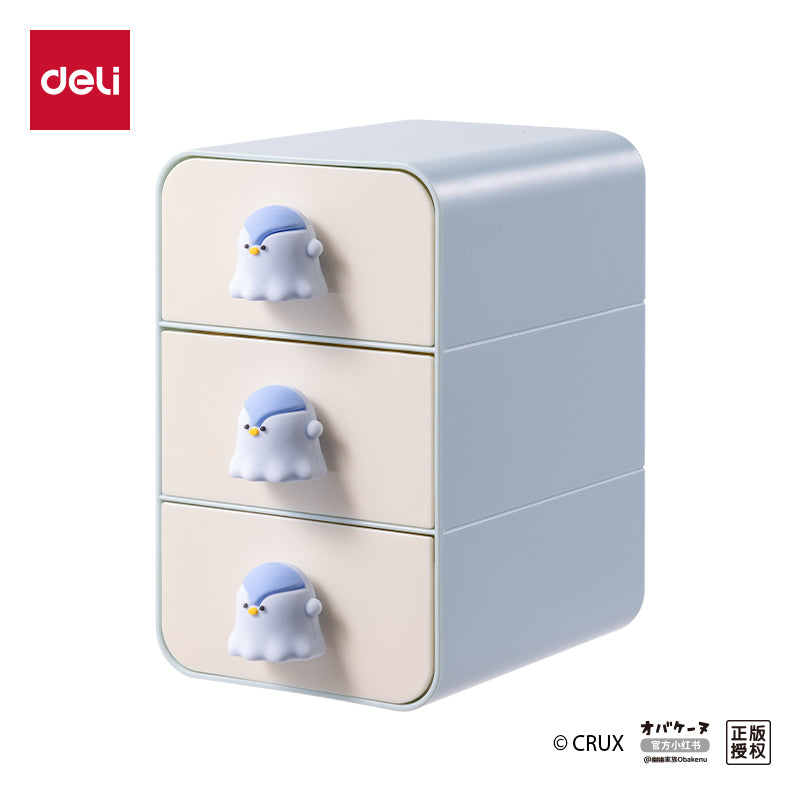 Obakenu Desktop 3Drawer Blu