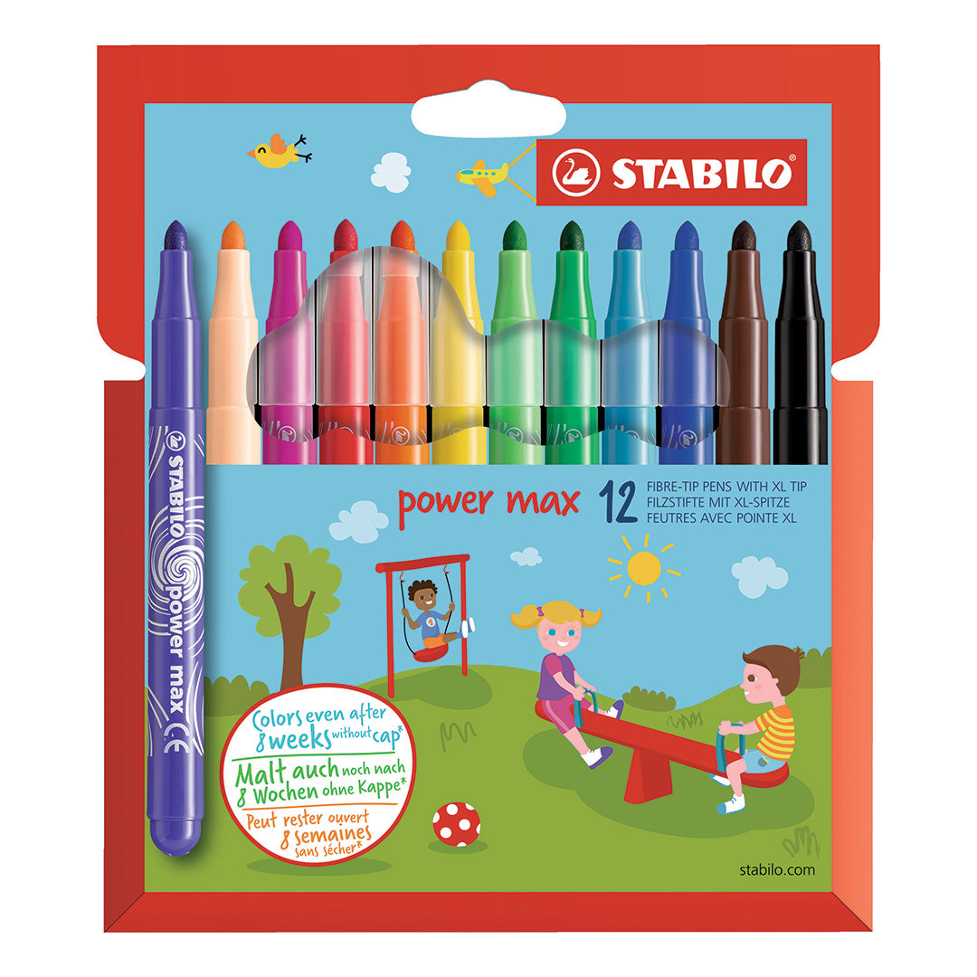 STABILO Power Max 12COL Markers - 980/12
