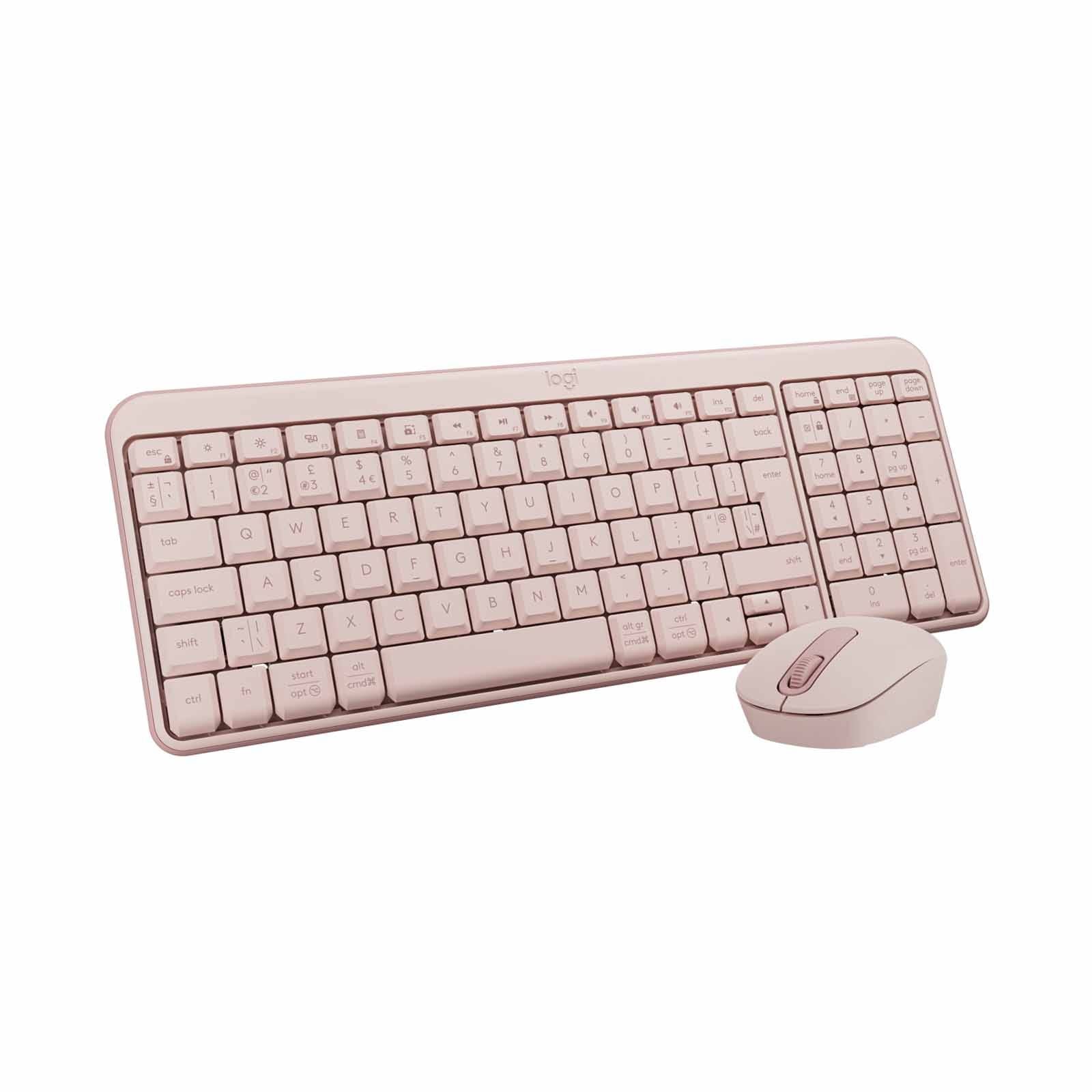 Logitech MK250 Bluetooth® Compact Keyboard Mouse - Rose